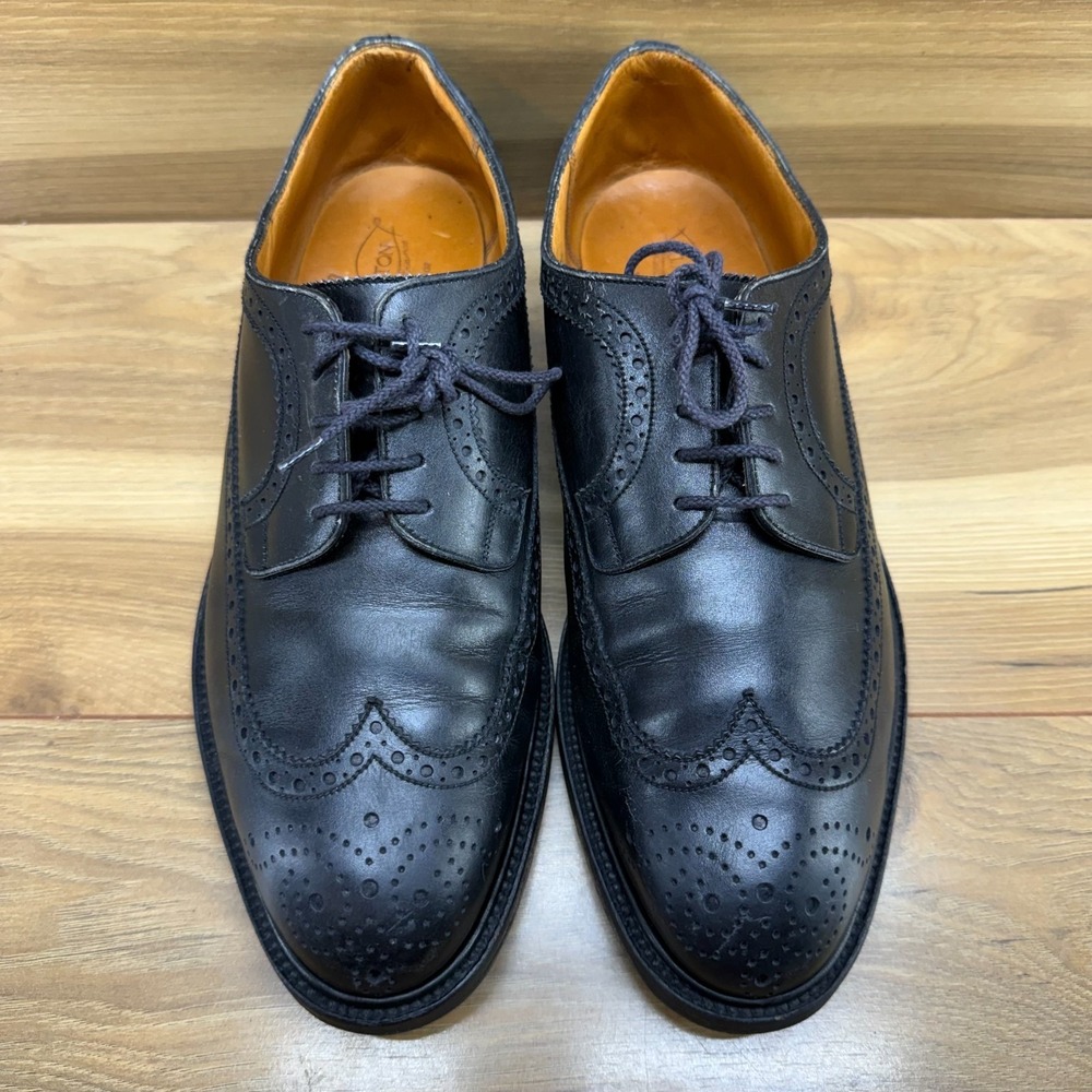 JM WESTON Triple Sole Derby Wingtip 8.5‎ E UK 9.5 E ? US Black Formal Old Money